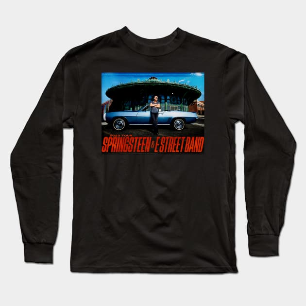 Springsteen Tour Band Street 2023 Long Sleeve T-Shirt by harwayan